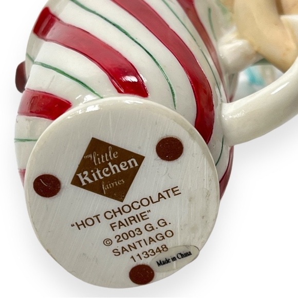 My Little Kitchen Fairies Enesco 113348 Hot Chocolate Fairie Marshmallow 2003 - Picture 6 of 7